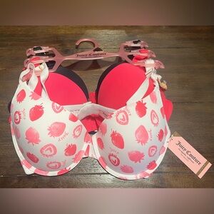 COPY - Juicy Couture Pink/Black/White Bra Set 38C